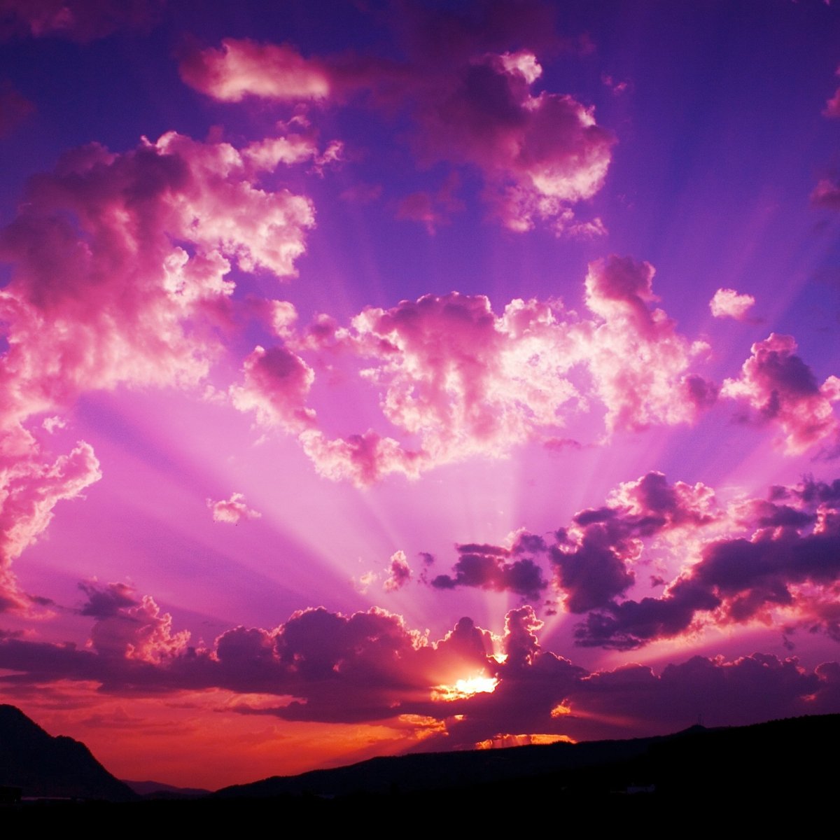 Сиреневое небо