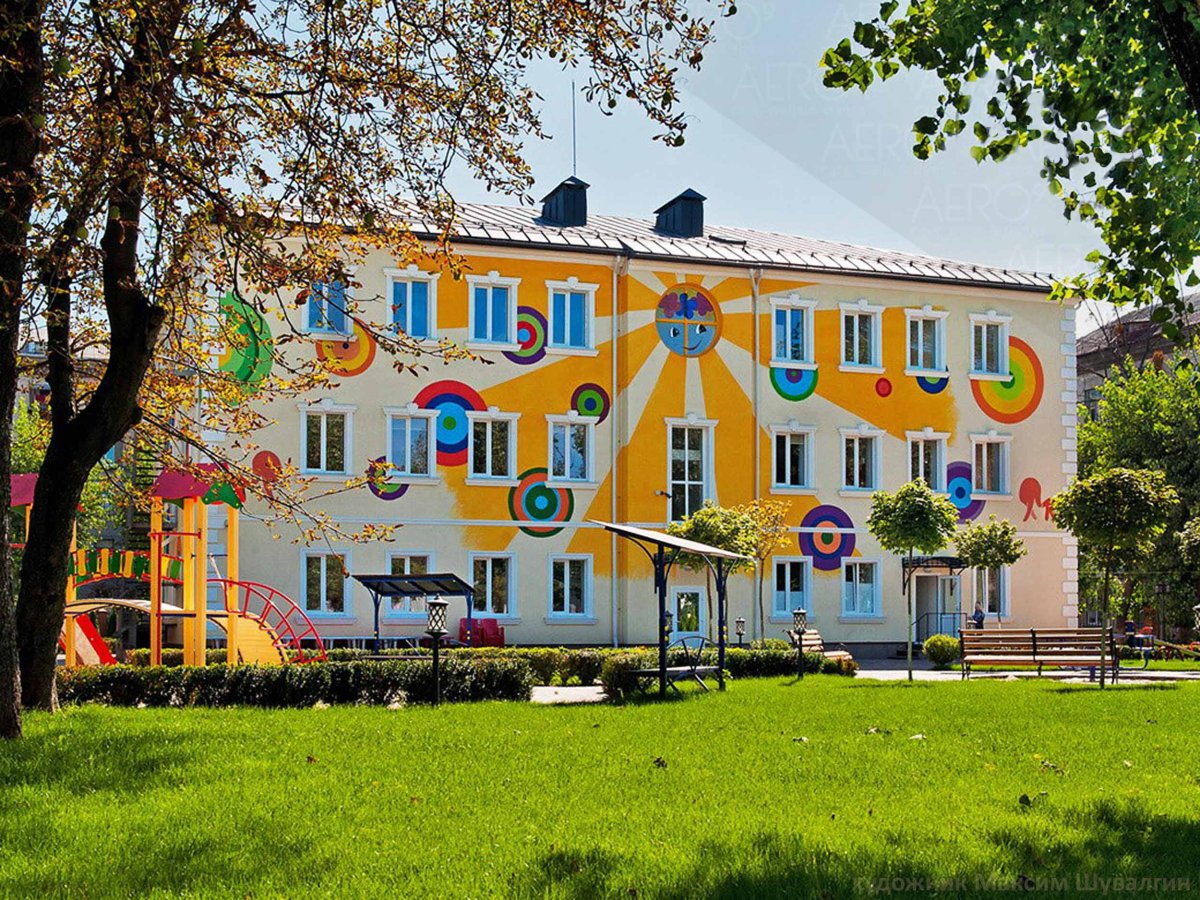 Красивый фасад детского сада