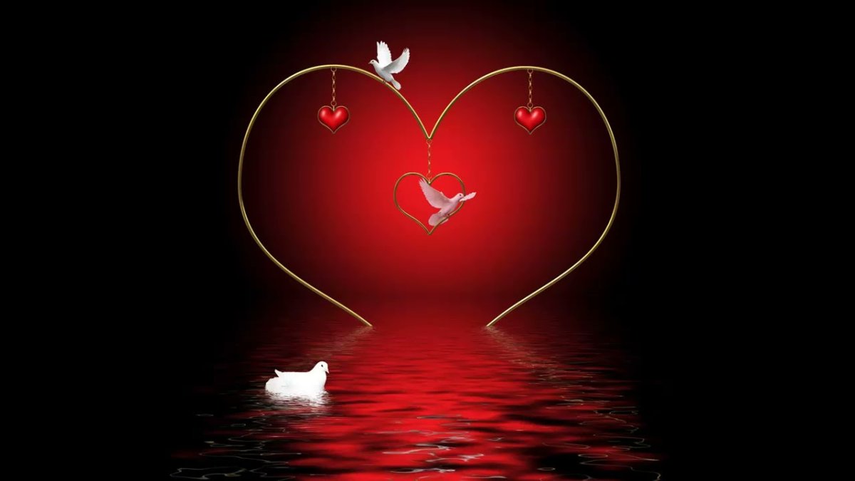 Сердечки с любовью мужчине