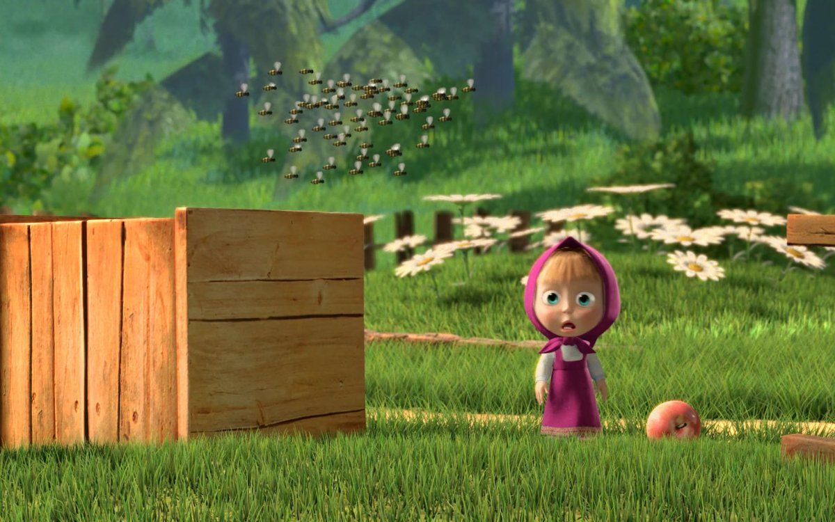 Яблоко из мультика Маша и медведь