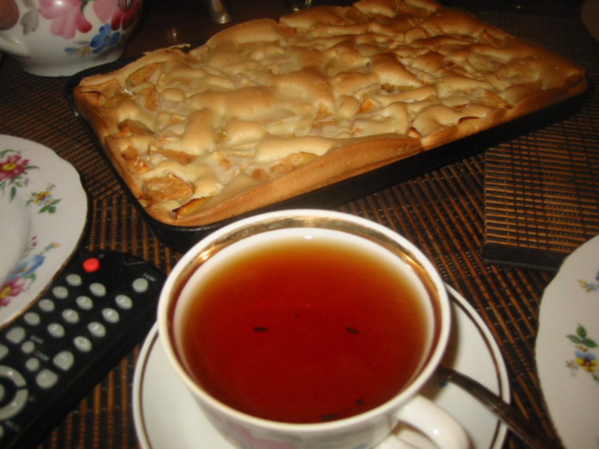 Домашнее чаепитие с пирогами