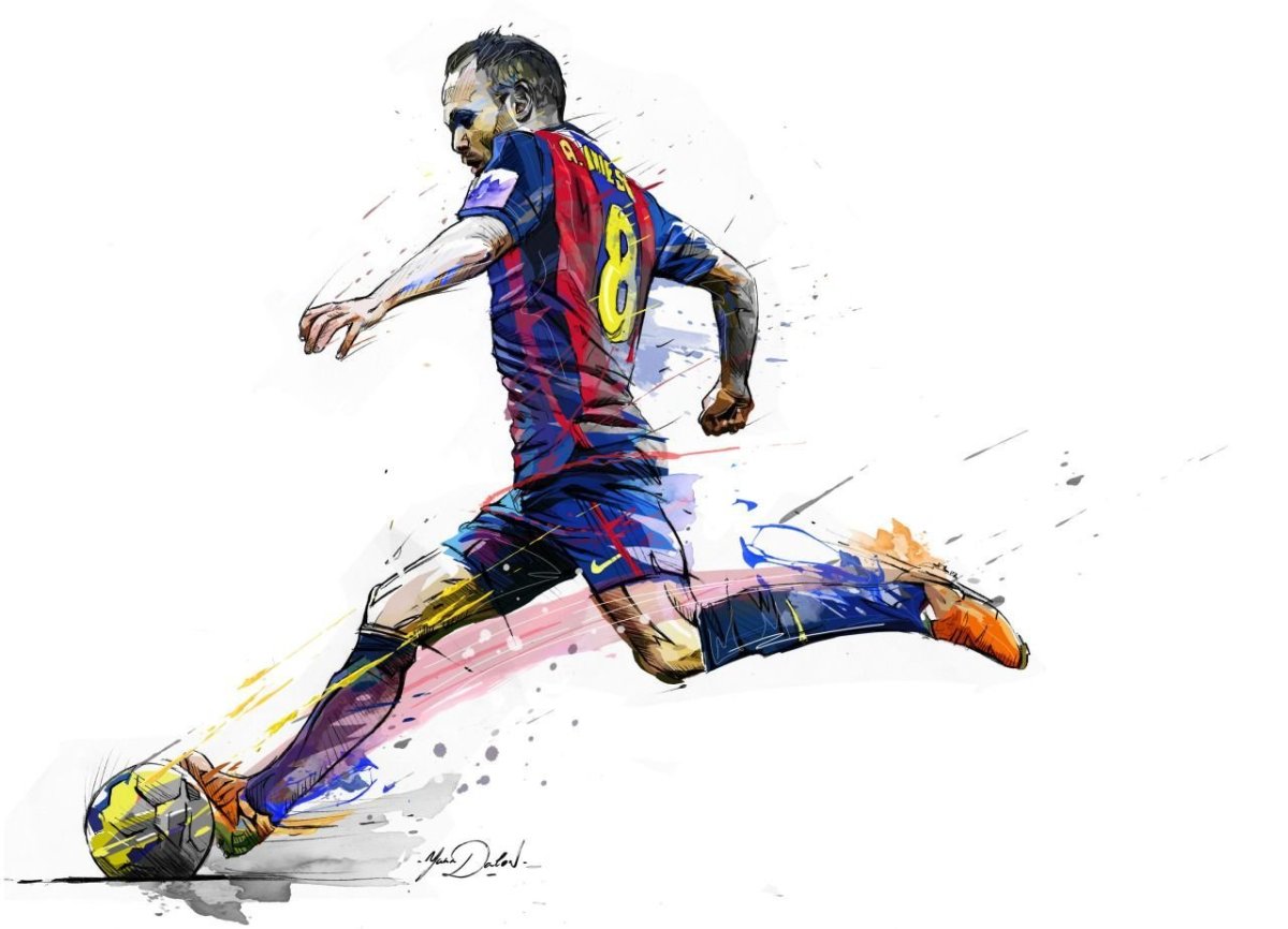 Рисунки Андрес Иньеста