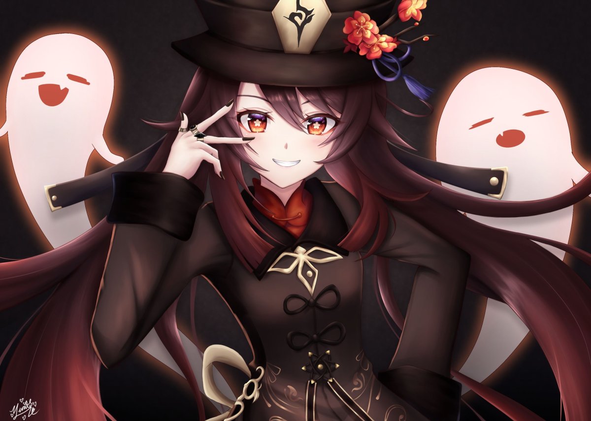 Ху Тао Геншин Импакт арт