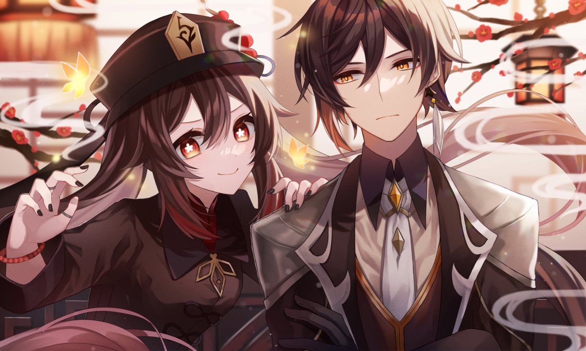 Аниме обои 1920x1080 Геншин