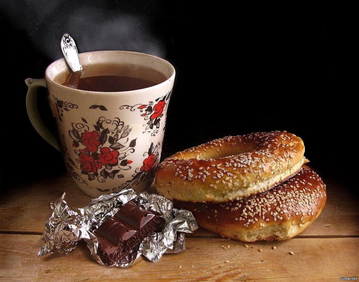 Чашечка чая с баранками