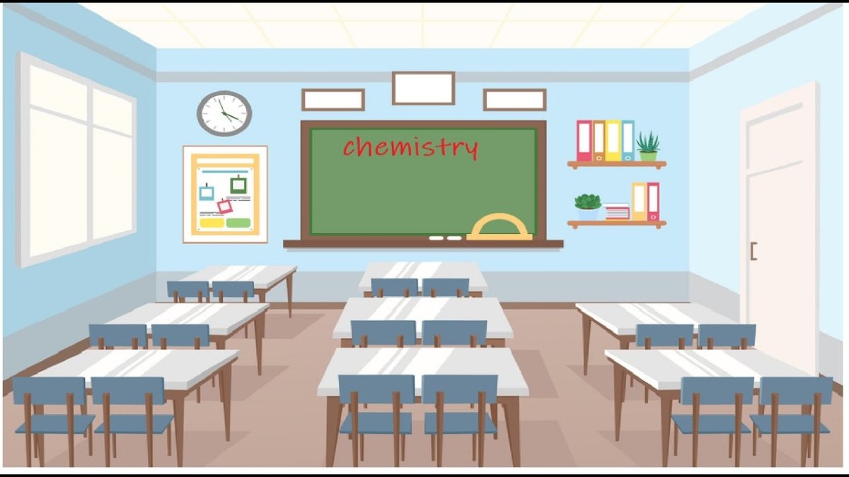 Мультяшный класс в школе