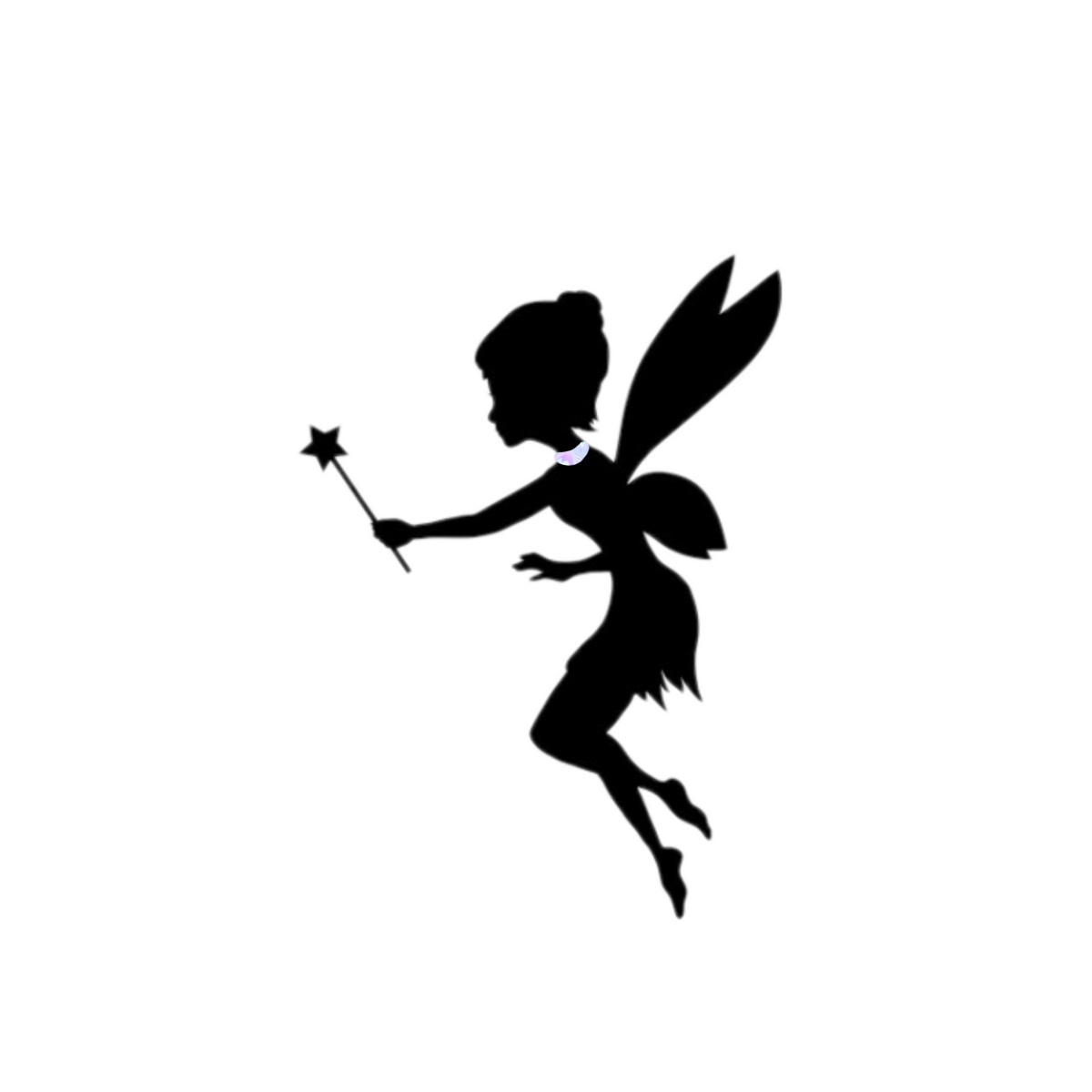Фея на черном фоне