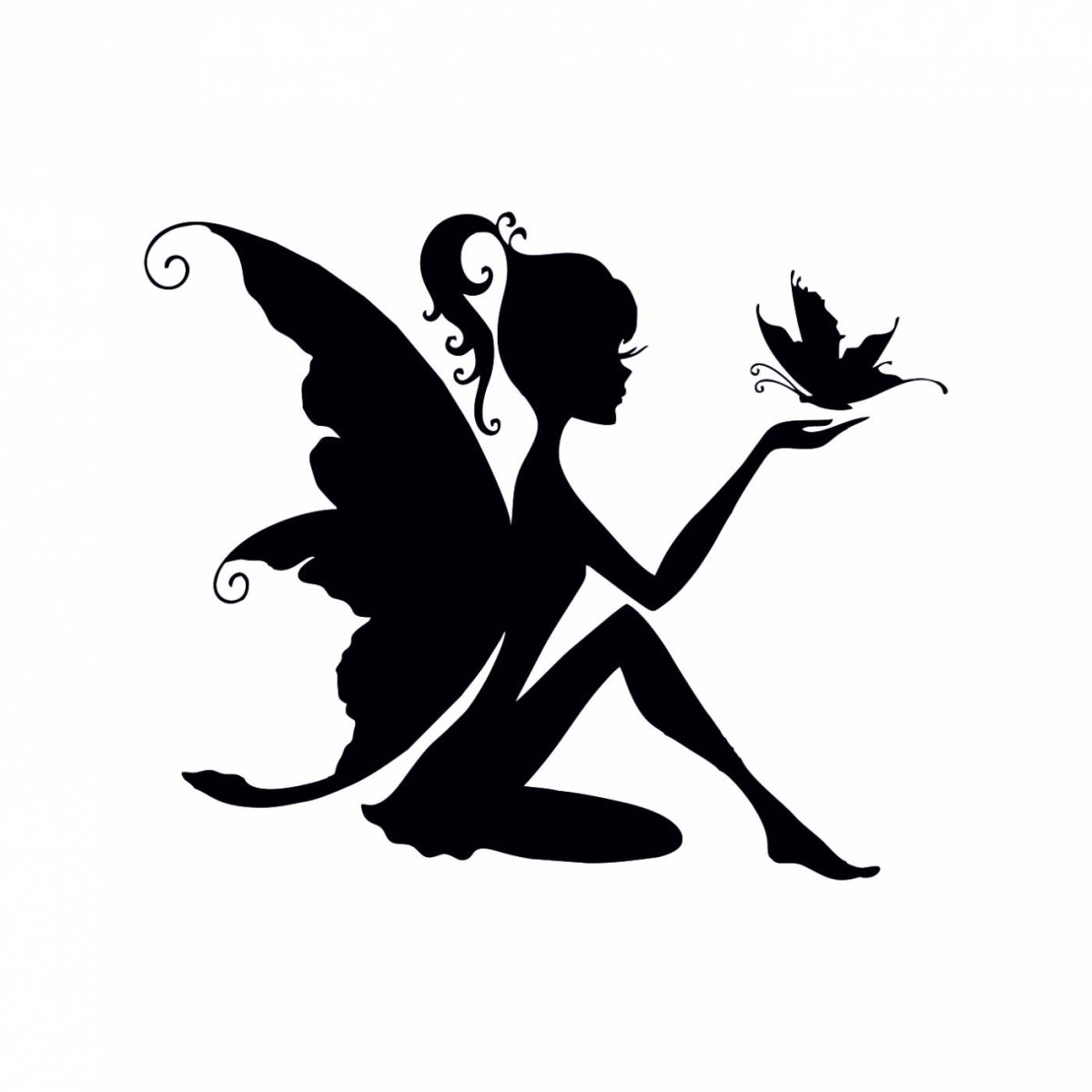 Фея Тинкербелл силуэт