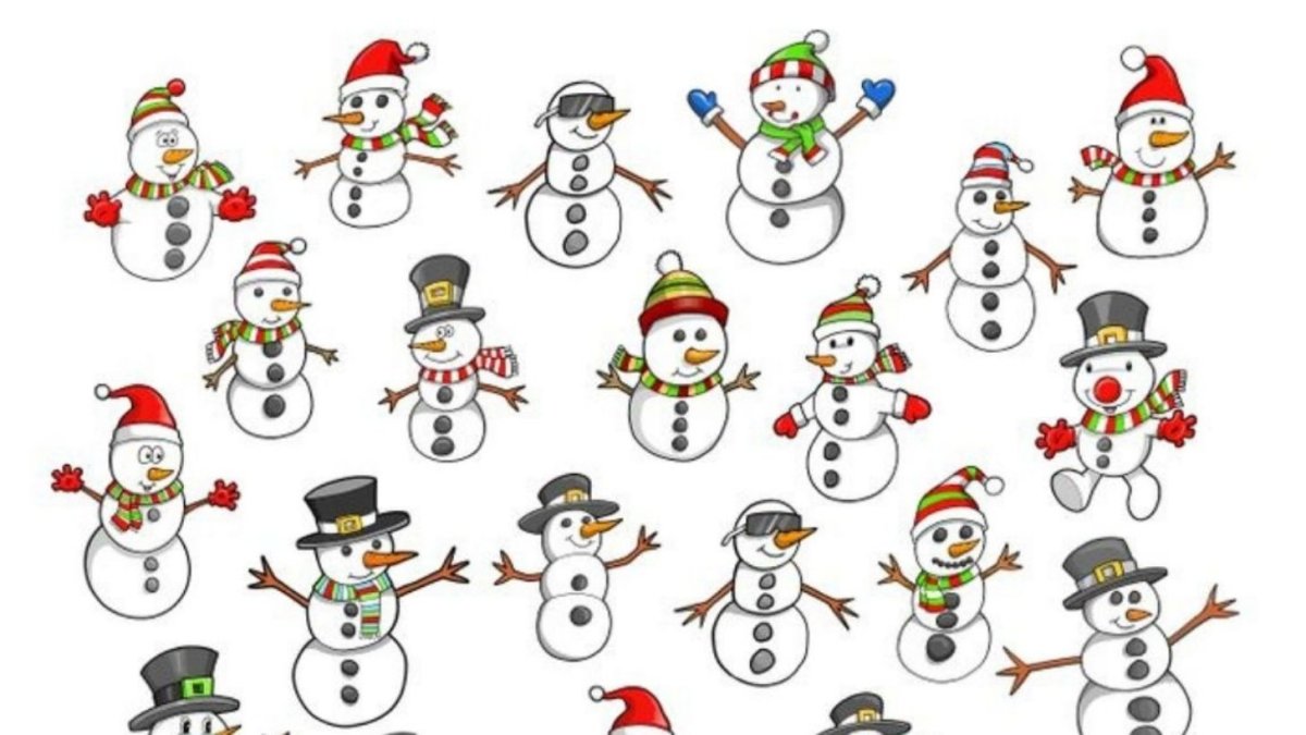 Новогодние Снеговики на окна