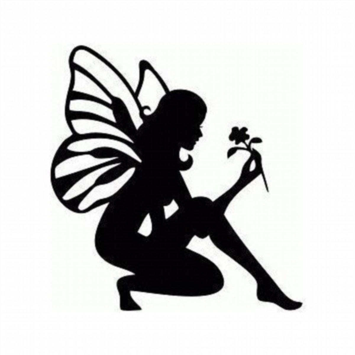 Крылья феи трафарет