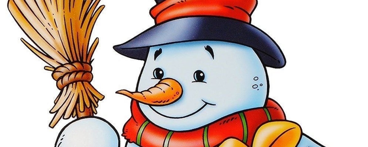 Дети лепят снеговика