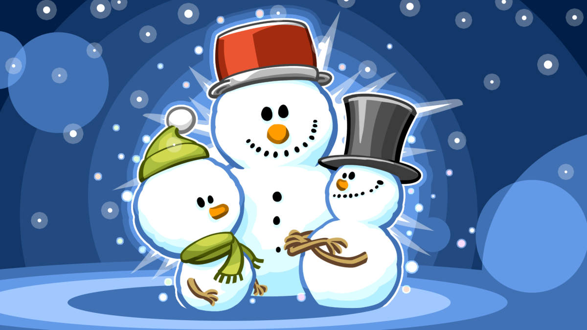 Карточки Снеговики для счёта