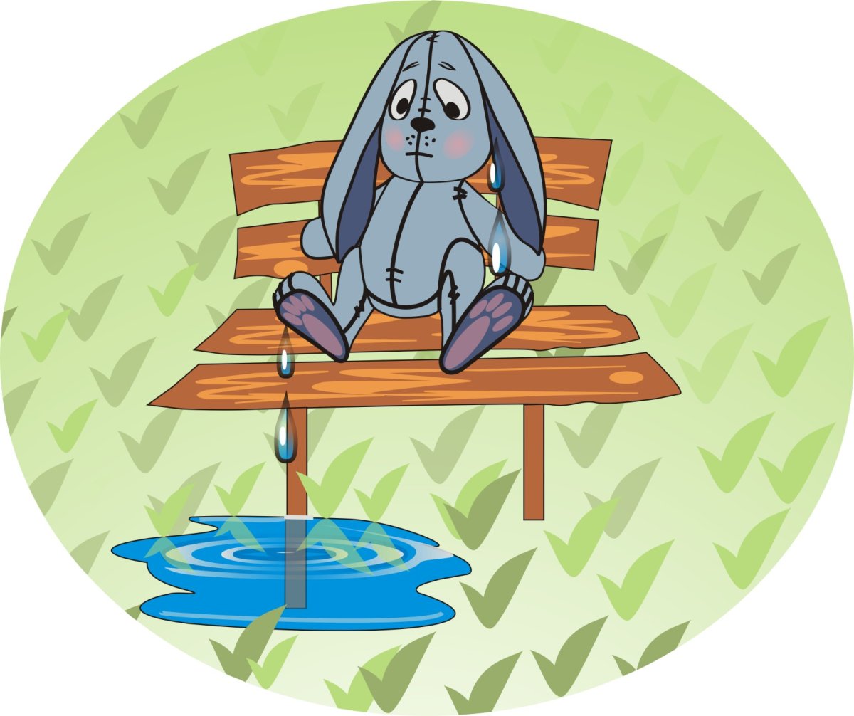 Зайка на скамейке (Агнии Барто)