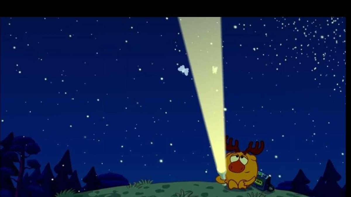 Смешарики Лосяш с фонариком