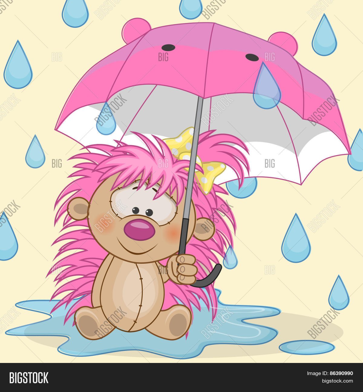 Ёжик с зонтиком