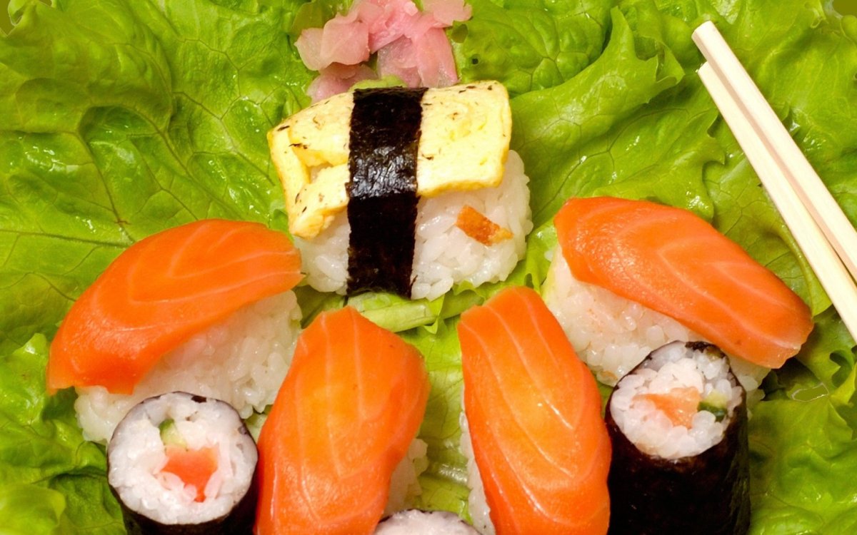 Роллы суши открытки