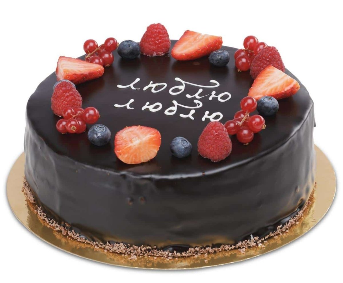 Торт с сердечками