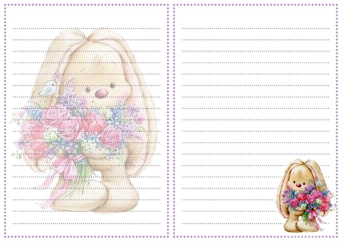 Страницы для детского блокнота