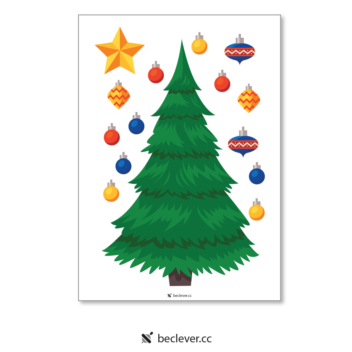 Аппликация елка