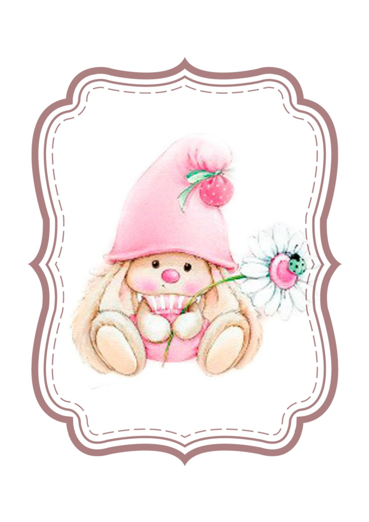 Зайчик для скрапбукинга