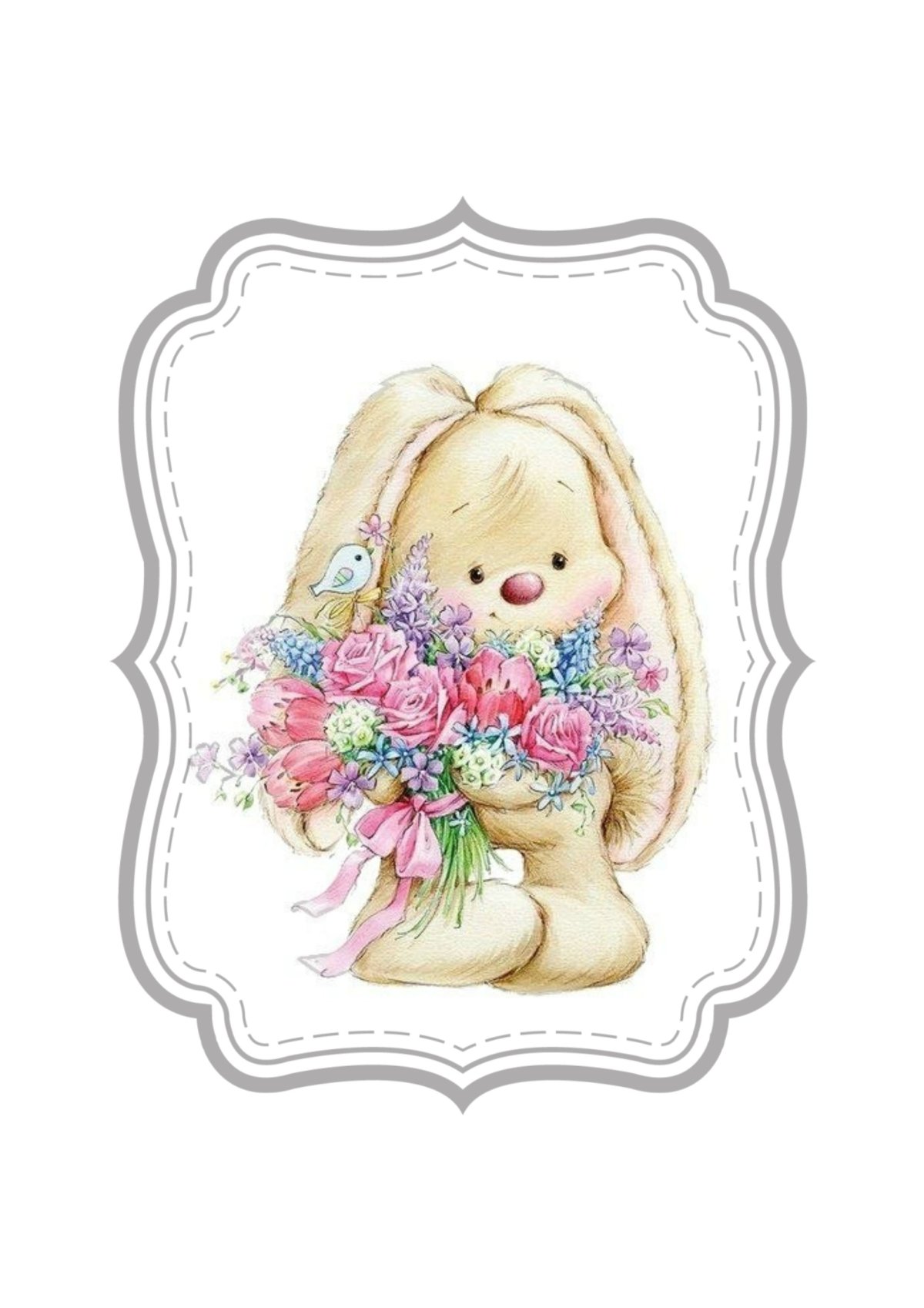 Зайки для скрапбукинга