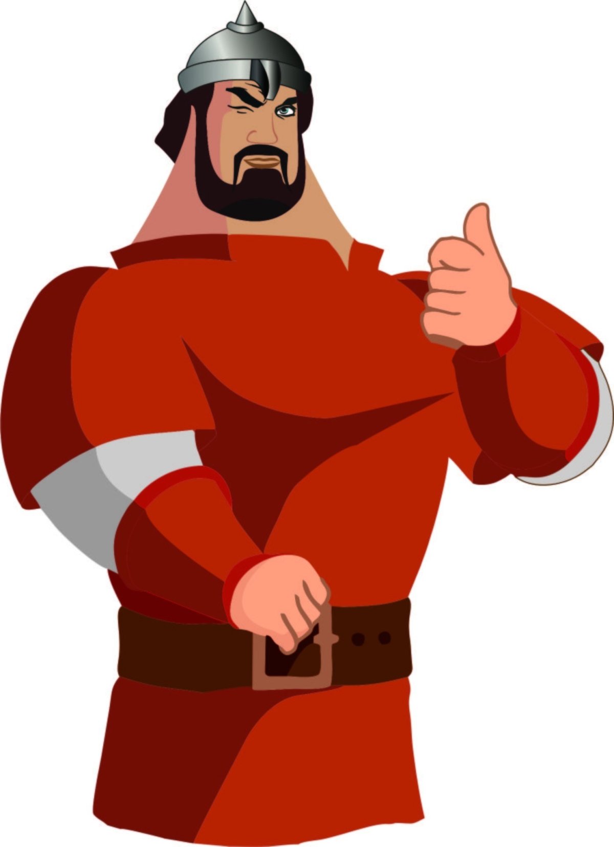 Богатырь Илья Муромец из мультика