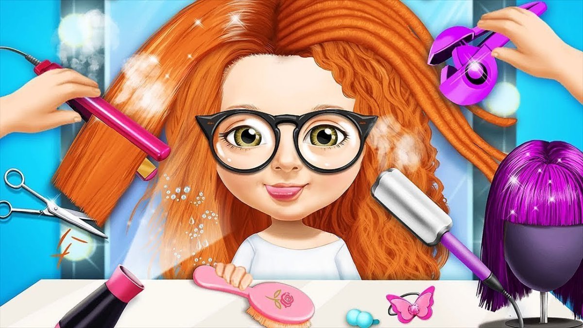 Ножницы и расческа