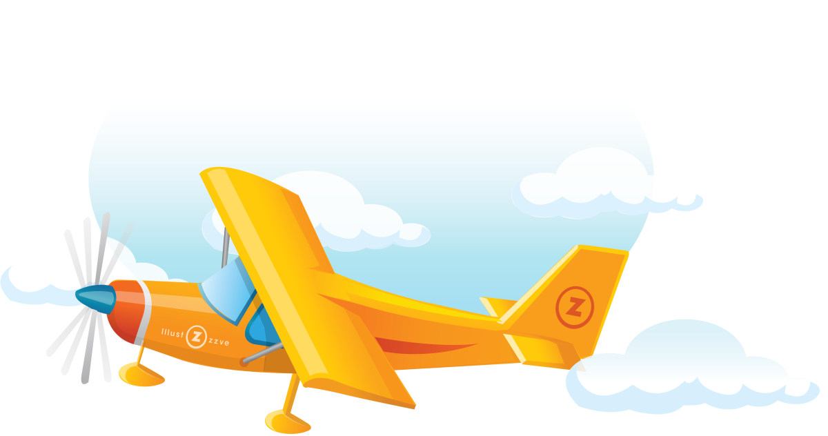 Самолет вектор детский