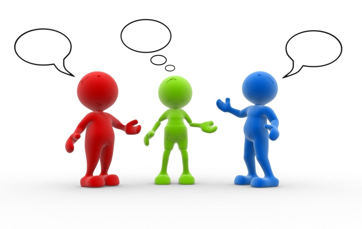 Цветные человечки на белом фоне