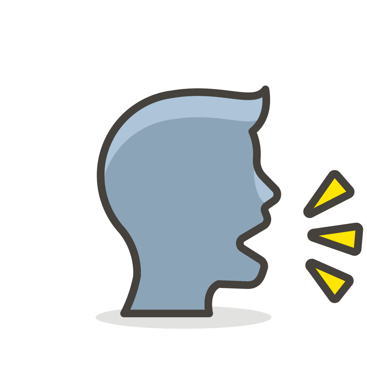 Человек говорит значок