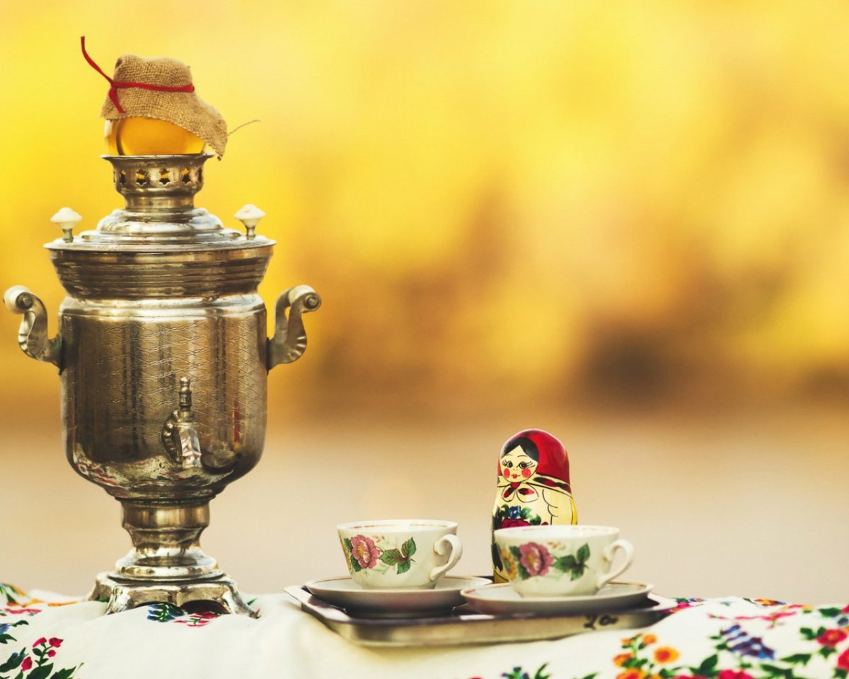 Чаепитие с самоваром