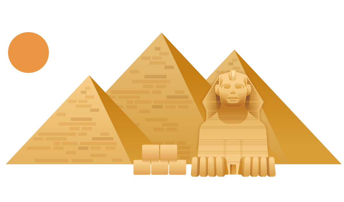 Египет пирамида Хеопса и сфинкс