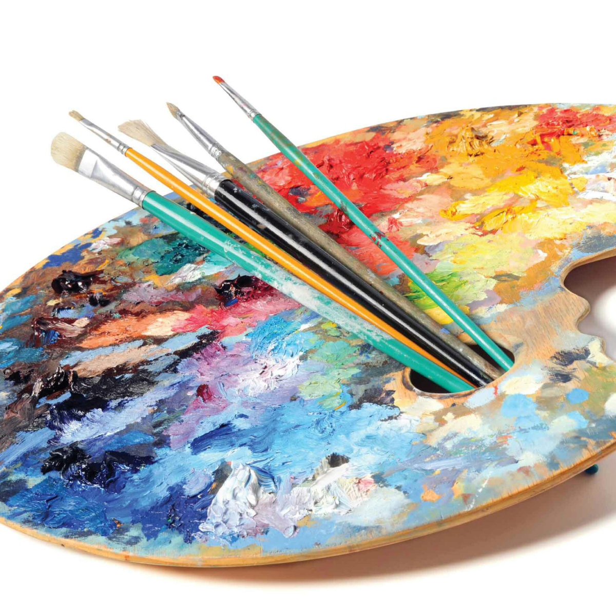 Палитра и кисти