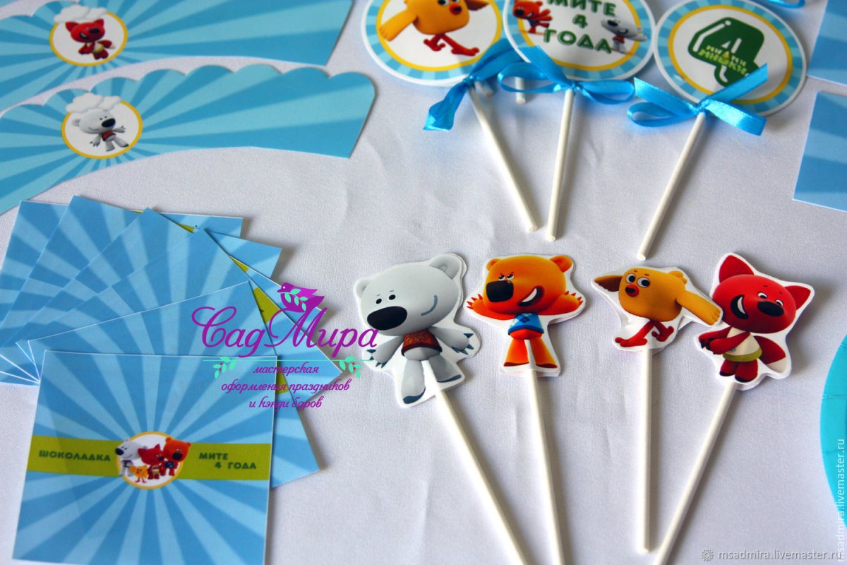 Мимимишки топперы на торт