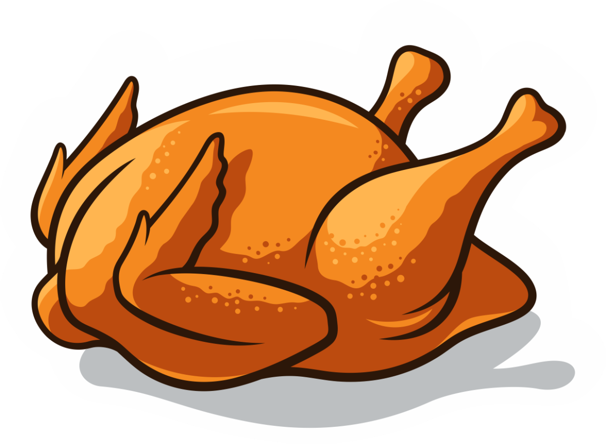 Тушка курицы вектор