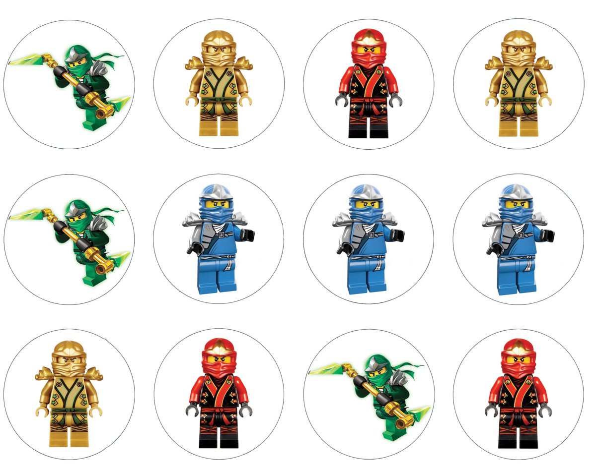 LEGO Ninjago для торта Топпер