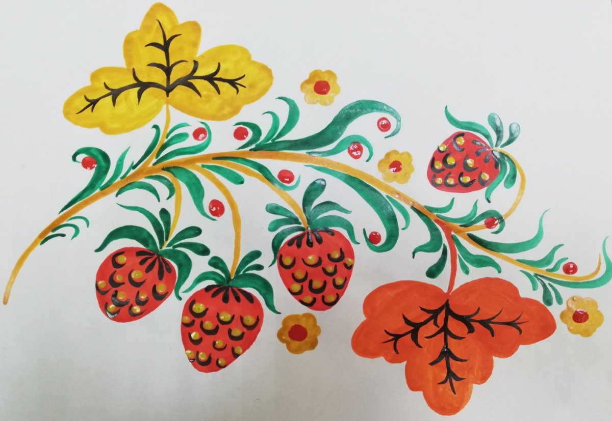 Хохломская роспись старшая группа