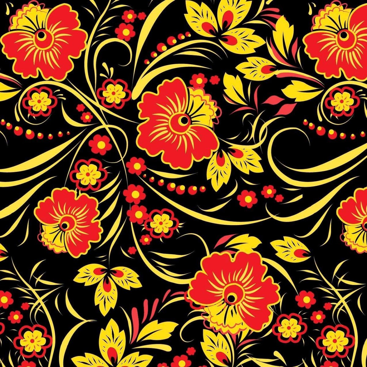 Хохлома Кудрина орнамент