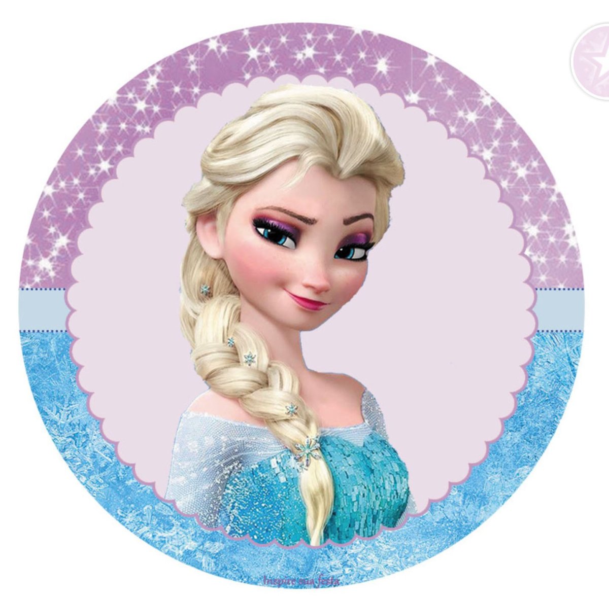 Эльза Холодное сердце круглая