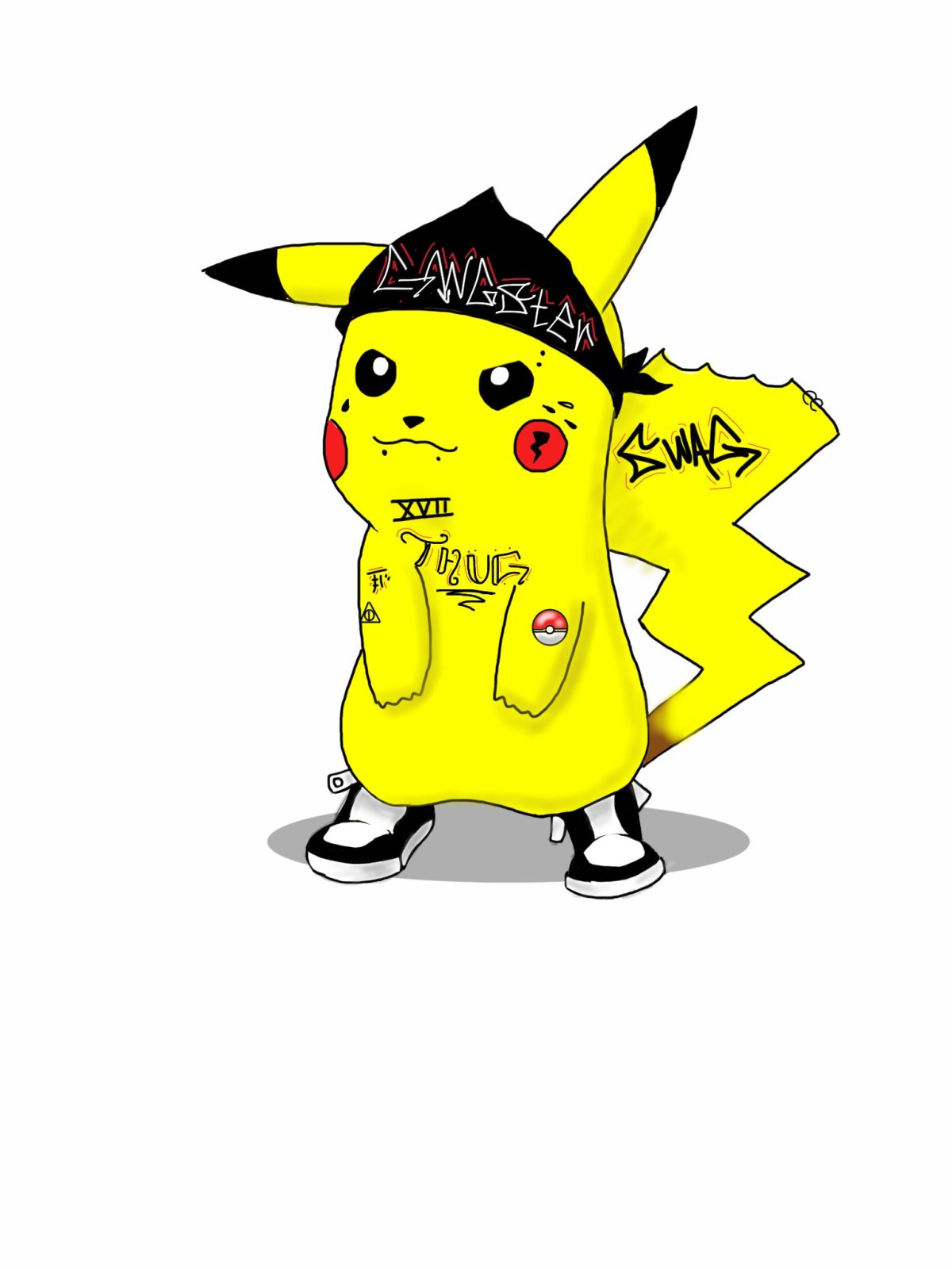 Рисунки для срисовки Пикачу