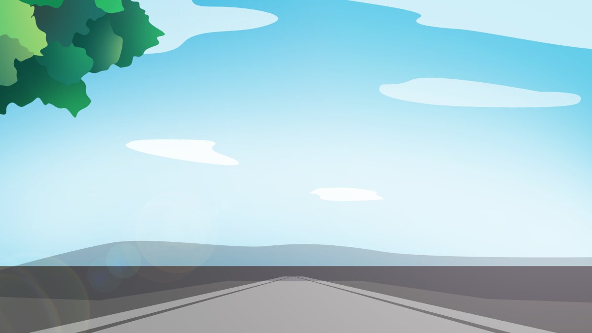 Мультяшный фон дорога