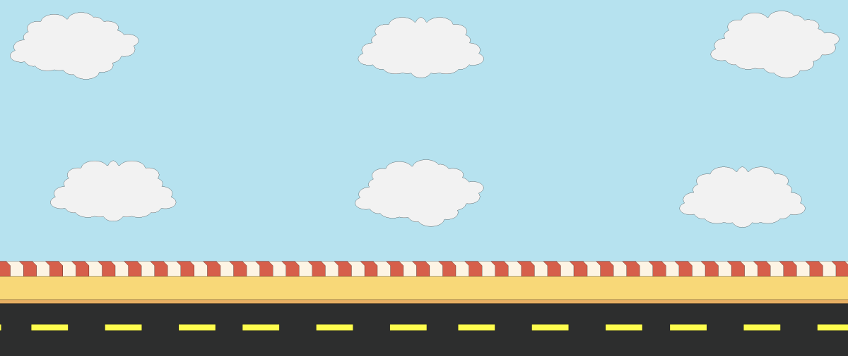 Дорога мультяшная