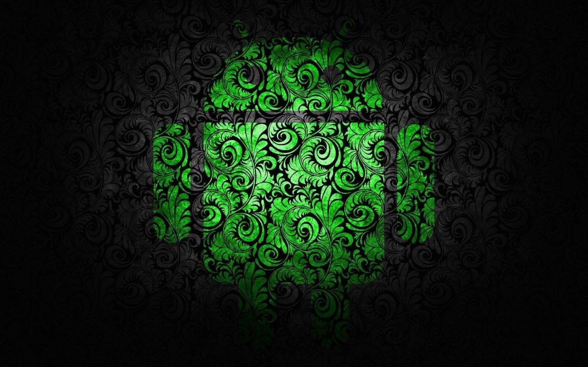 Темно зеленые обои