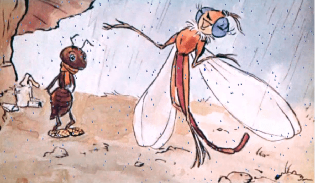 Крылов Иван Андреевич "Стрекоза и муравей"