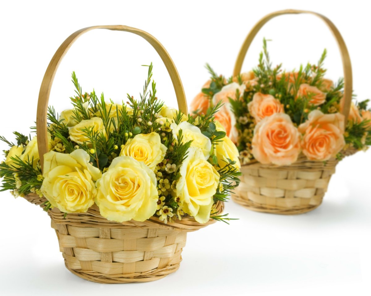 Букет в корзинке