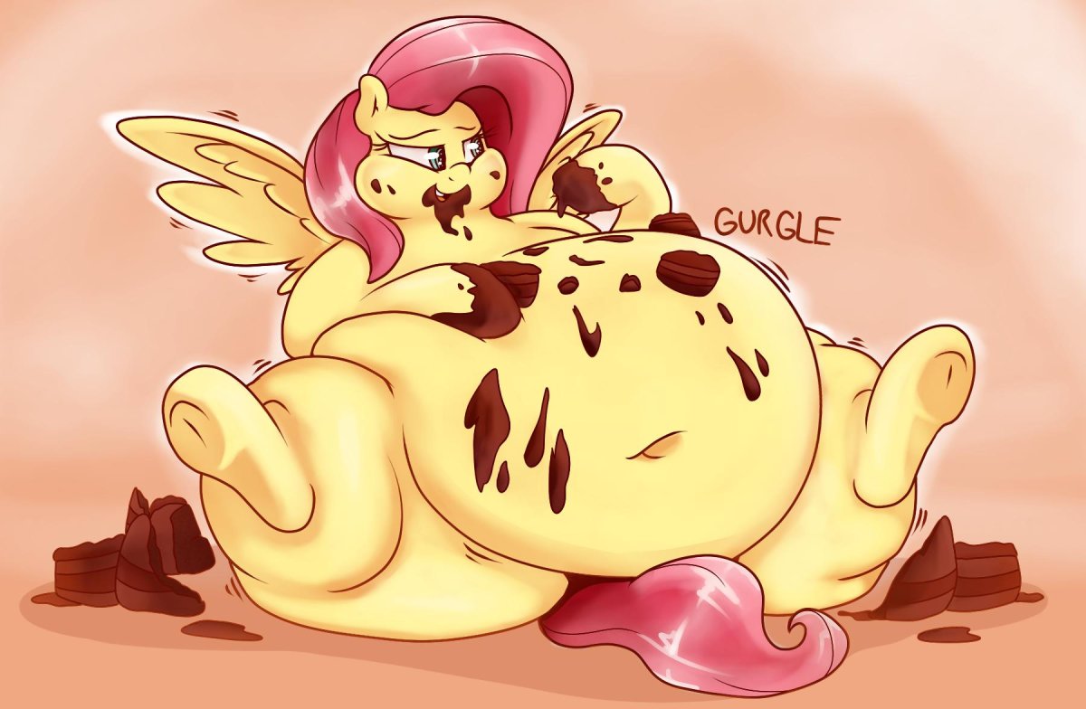 Fat Fluttershy big belly