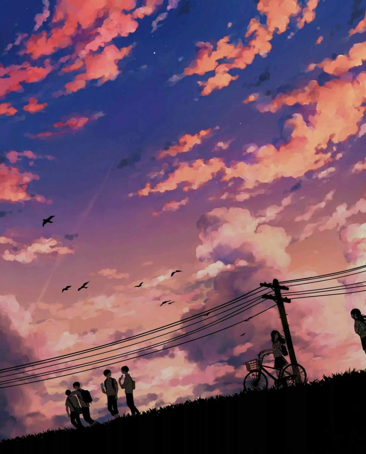 Макото Синкай пейзажи