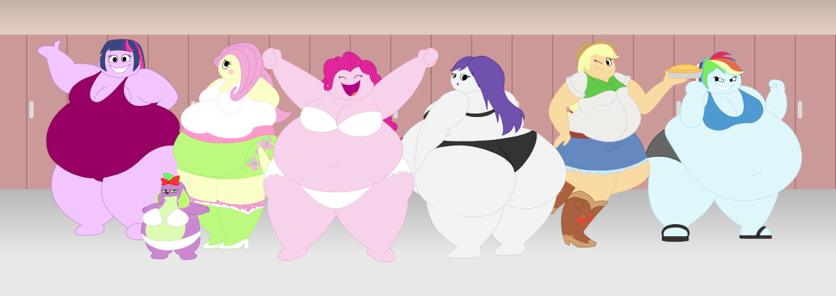 Толстые аниме пони