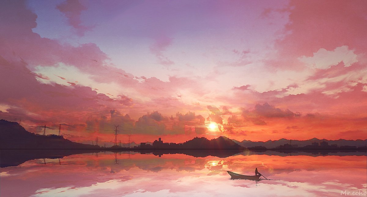 Закат из аниме