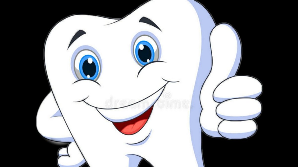 Улыбающийся зубик